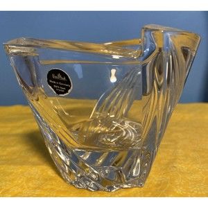 Rosenthal Crystal Small Pillar Votive Candle Holder 24% Lead Germany Exaltation